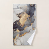 Gold Black White Marble  Handdoek (Handdoek)