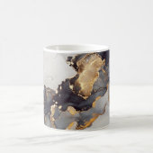 Gold Black White Marble Koffiemok (Center)