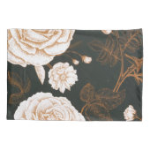  Gold Black White Roos lekt Kussensloop (Achterkant)