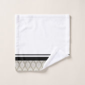 Gold & Black White Towel Set Bad Handdoek (Wasdoekje)