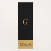 Gold Black Yogamat (Achterkant)