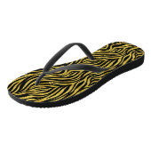 Gold Black Zebra Teenslippers (Schuin)