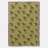 Gold Black Zebra's Deken (Voorkant Verticaal)