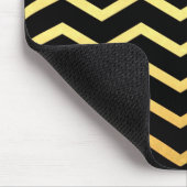 Gold & Black Zig Zag Pattern Muismat (Hoek)