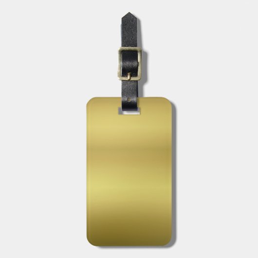 Gold Blank Sjabloon Bagagelabel (Voorkant verticaal)