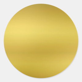 Gold Blank Sjabloon Faux Folie Ronde Sticker