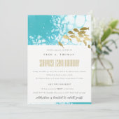 Gold Blauwgroen onderzeese vis elke dag van de lee Bedankkaart (Staand voorkant)