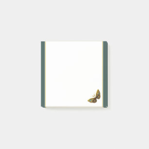  Gold & Blauwgroen vlinder 3-inch Post-it Notes