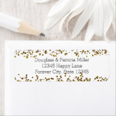 Gold Bling Glitter Confetti Etiket (Insitu)
