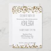 Gold Bling Glitter Confetti Kaart (Voorkant)
