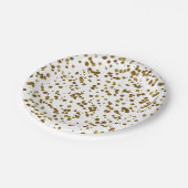 Gold Bling Glitter Confetti Papieren Bordje