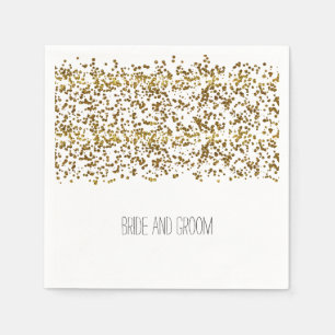 Gold Bling Glitter Confetti Servetten
