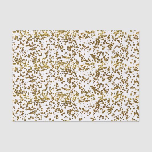 Gold Bling Glitter Confetti Tissuepapier (Voorkant)