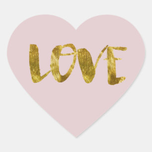 Gold Bling Liefde Hart Sticker