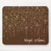 Gold Bling on Brown Muismat (Voorkant)