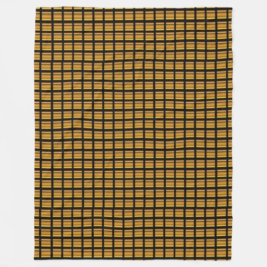 Gold Block Fleece Blanket Deken (Voorkant)
