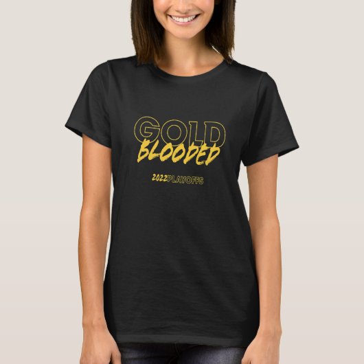 Gold Blooded 2022 Playoffs T-shirt (Voorkant)