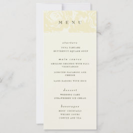 Gold Bloom Bruiloft Menu