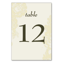 Gold Blooms Trouwtafel nummer Kaart