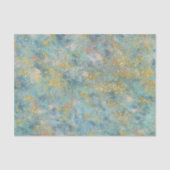 Gold Blue Abstract Tissuepapier (Voorkant)