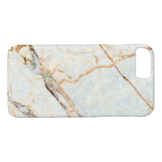 Gold & Blue Agate iPhone Case (Achterkant (Horizontaal))