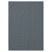 Gold Blue Art Deco Fan Pattern Tafelkleed (Voorkant)