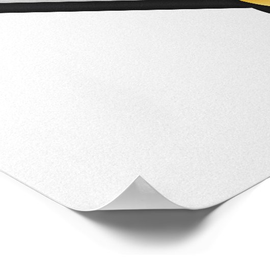 Gold & Blue Contemporary Geometric Abstraction Poster (Hoek)