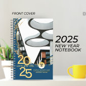 Gold & Blue Corporate Business Executive Spiral Notitieboek