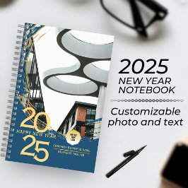 Gold & Blue Corporate Business Executive Spiral Notitieboek