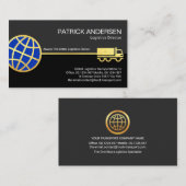 Gold Blue Global Logistics Supply Line Visitekaartje (Voorkant / Achterkant)