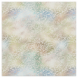 Gold Blue Green Leopard-printer Stof