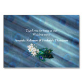 GOLD Blue-green Peacocks op Emerald Green Kaart (Achterkant)