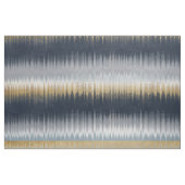 Gold Blue Grey Ikat Zigzag Geometric Pattern Stof (Fat Quarter)