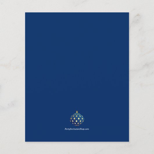 Gold Blue-kerstsieruitingen (Achterkant)