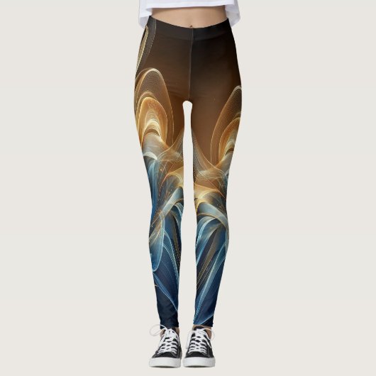 Gold Blue Light Leggings (Voorkant)