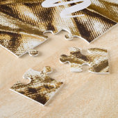 Gold Blue Lips Makeup Beauty Custom Personalized J Legpuzzel (Zijkant)