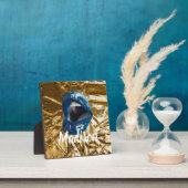 Gold Blue Lips Makeup Beauty Custom Personated P Fotoplaat (Insitu)