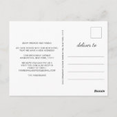 Gold Blue Marble - Nieuw adres Bewegende Aankondig Briefkaart (Achterkant)