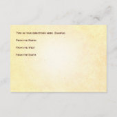 Gold Blue Ocean Wedding Directions Card Informatiekaartje (Achterkant)