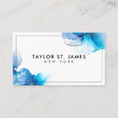 Gold Blue Painter Professional Visitekaartje (Voorkant)