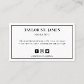 Gold Blue Painter Professional Visitekaartje (Achterkant)