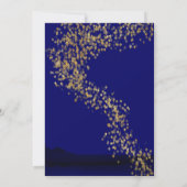 Gold & Blue Safari Baby shower Uitnodiging (Achterkant)