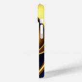 gold blue spiral abstract vortex pattern luxury ge Case-Mate iPhone case (Achterkant / Links)