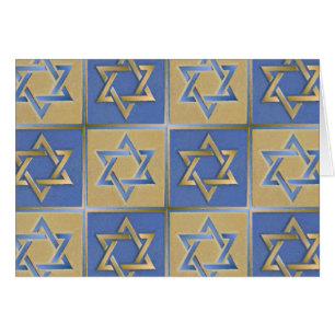 Gold Blue Star van David Art Panels