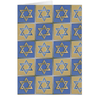 Gold Blue Star van David Art Panels