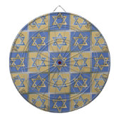 Gold Blue Star van David Art Panels Dartbord (Voorkant)
