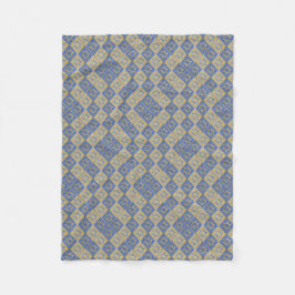 Gold Blue Star van David Art Panels Fleece Deken