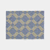 Gold Blue Star van David Art Panels Fleece Deken (Voorkant (Horizontaal))