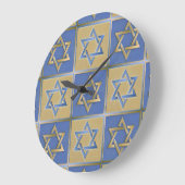 Gold Blue Star van David Art Panels Grote Klok (Hoek)