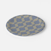 Gold Blue Star van David Art Panels Papieren Bordje (Gekanteld)